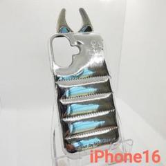 【数量僅か】iPhoneケース16 ダウンジャケット シルバー デビルケース