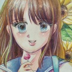 オリジナル手描きイラスト A4 「初夏」 オリジナル手描きイラストA4［夏のJK] - メルカリ