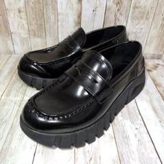 美品✨【ZARA】コインローファー☆厚底☆Vibramソール☆黒
