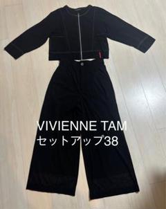 極美品⁂ヴィヴィアンタム⁂パンツスーツ　セットアップ　刺繍　ノーカラー　Mサイズ 楽天市場】ヴィヴィアンタム（スーツ・セットアップ｜レディース