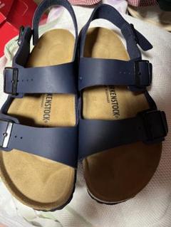 【新品・未使用】BIRKENSTOCK ミラノ ネイビー サンダル サイズ40 BIRKENSTOCK ビルケンシュトック ミラノ ネイビー サンダル 23cm