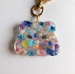 めんだこシャカシャカキーホルダー、チャーム、ハンドメイド