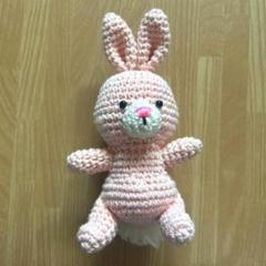 うさぎ あみぐるみ ピンク