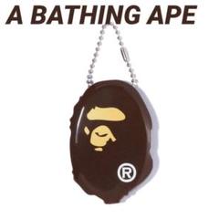 A BATHING APE レザーコインケース カモ柄型押し 箱付き 未使用 j.jpg