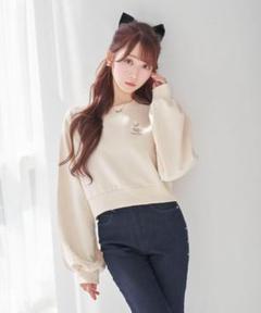 美品 rosemuse one point cat emb sweat top - メルカリ