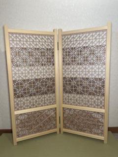 組子　組子細工　衝立　ついたて　パーテーション　伝統工芸品