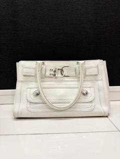 Christian Dior ホワイト ハンドバッグ