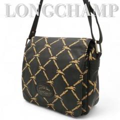 LONGCHAMP ワンショルダー メッセンジャーバッグ ホース柄 ヴィンテージ