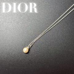 Dior Logo Pearl Rhinestone gold Necklace