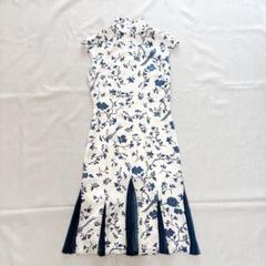 極美品☆SHANGHAITANG シャンハイタン シルク チャイナワンピース