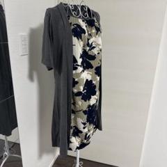 アンサンブル風ジャージーワンピース