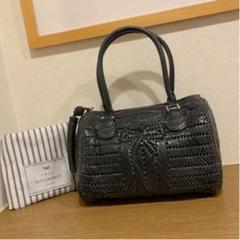 【良品】Anya Hindmarch 編み込み ハンドバッグ