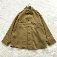 r2567【ラウンジドレス】F ベージュ系 シャツ 長袖 羽織 カジュアル