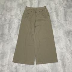 lecieldeHARRISS ワイドパンツ 装飾ボタン ナチュラル　y2k