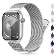 コンパチブル アップルウォッチ バンド 49mm(シルバー)