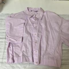 ZARA ザラ　シャツ　半袖　ピンク　Lサイズ　綿100%