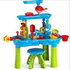 3段 砂テーブル おもちゃ ウォーターテーブル　知育玩具　水遊び　砂遊び