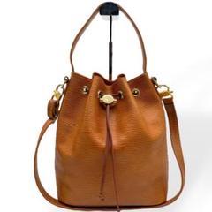 極美品　PELLE BORSA ペレボルサ ショルダーバッグ 巾着　レア　レザー