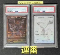 PSA10 連番 ポケカ ゼクロムex レシラムex BWR ブラック