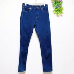 クロッシー【61cm】スキニーデニムパンツ インディゴブルー細見え美脚 しまむら