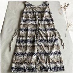 PEPPER TREE 総柄ノースリーブ 日本製 チュニック ワンピース