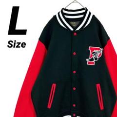 美品★L★ポロラルフローレン P-wing ワッペンアップリケ スタジャン