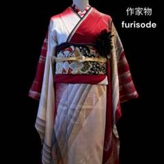 あ592)宇宙のような模様 大人しいのに個性的な作家もの振袖