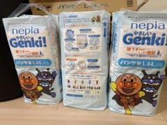 新品未開封！nepia Genki! Lサイズ 44枚×3 アンパンマン　オムツ Amazon.co.jp: 【パンツ BIGより大きいサイズ】 ネピアGENKI