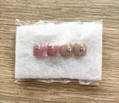 スワロフスキー　ネイルチップ4個セット
