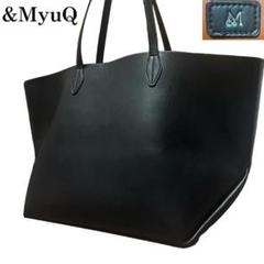 美品】&MyuQ アンドミューク LETTE ヴィーガンレザー トート