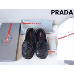 PRADA ロゴ スニーカー ドライビングシューズ ブラック プラダ 35