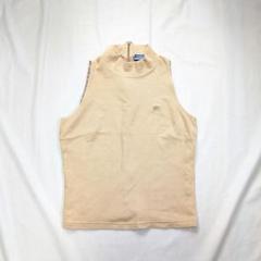 BURBERRY】00sロゴ刺繍スタンドカラー・ノースリーブトップス