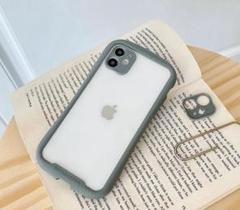 新品未使用！　iPhone 15pro ケース 型 クリア　 グレー　02