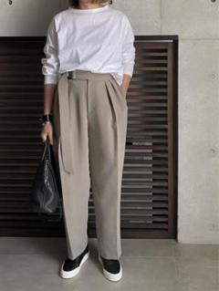 【LOHEN 】ビッグDカンスラッシュパンツ グレージュ　36 LOHEN ローヘン 新品タグ付 ビッグDカンスラッシュパンツ グレージュ