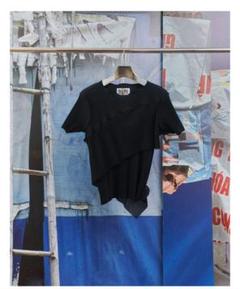 kotohayokozawa アシンメトリック半袖Tシャツ kotohayokozawa/コトハヨコザワ】アシンメトリーシアートップ（T