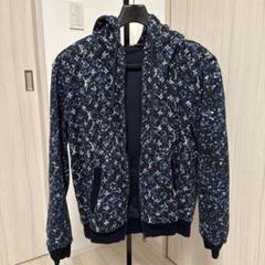 Louis Vuitton ネイビー 花柄 パーカー