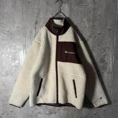 Champion チャンピオン ボアジャケット トリコタグ 刺繍 人気Lサイズ