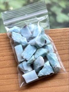 r11. ドミニカ共和国 ラリマー 原石ラフ 1セット 天然石 鉱物標本