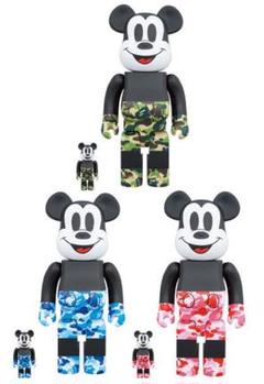 BE@RBRICK BAPE MICKEY MOUSE 100% & 400%