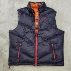PUMA　プーマ　ダウンベスト　XL　ネイビー　オレンジ　赤　レア m67673349308_1.jpg?1727488412