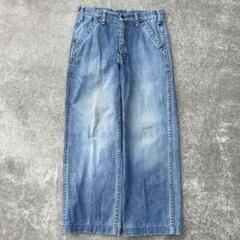 90s vintage ワイドバギーデニム usa古着 cityboy 鬼ヒゲ
