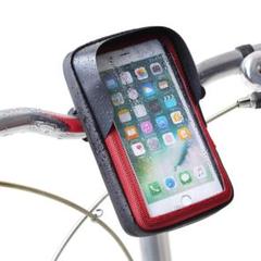 自転車 スマホ ホルダー 防水 サンバイザー 赤色 iPhone Pro MAX