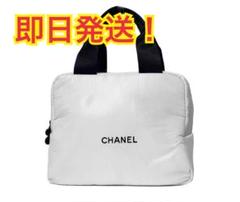 逆輸入 新品】CHANEL シャネルミニボストンホワイト 化粧ポーチ バッグ