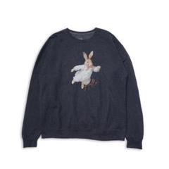 古着 ウサギ スウェット グレー サイズL*ST219