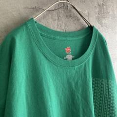 ヘインズ 古着 アメリカ輸入 Tシャツ 半袖 プリント XLサイズ 緑色