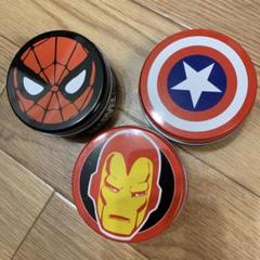 ◎希少 マーベル 缶 キャプテンアメリカ アイアンマン スパイダーマン