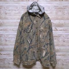【c01】Vintageリアルツリーカモパーカーフーディ裏地フリース