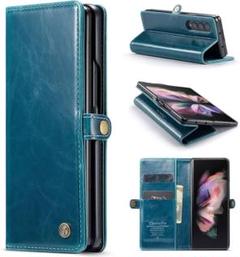 Galaxy Z Fold5 5G 手帳型 カバー 高級 シンプル PUレザー