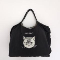 しまむら✕フェリシモ猫部　ロープバッグ　ブラックのサムネイル