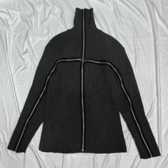 Calvin Klein jeans cross zip design knit